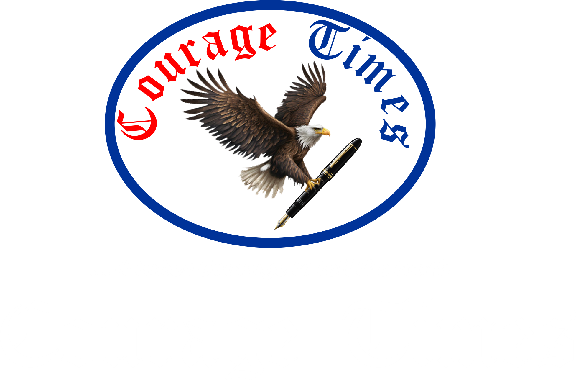 Courage Times White Logo