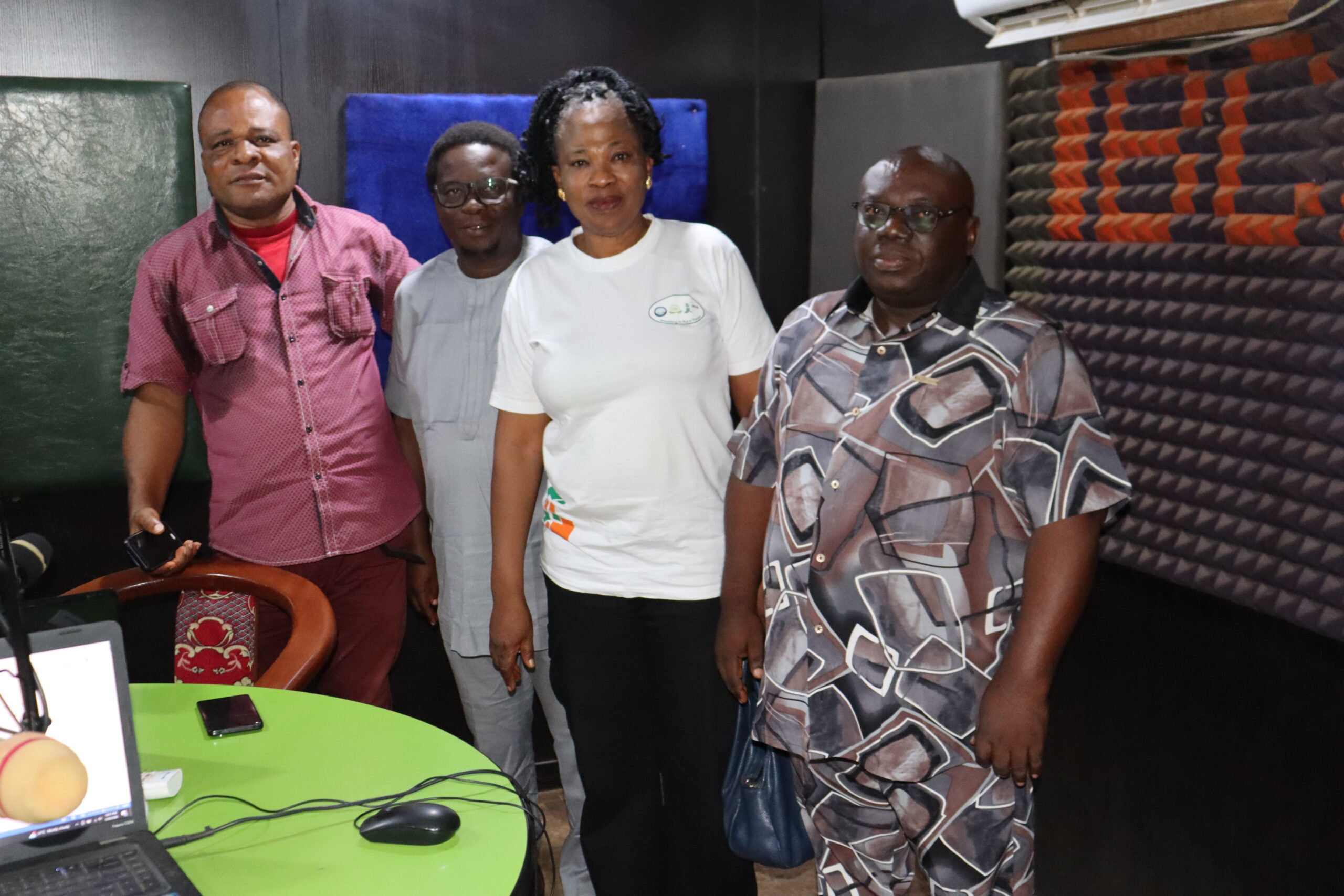 Group photograph of LIFE-ND team and the anchorman